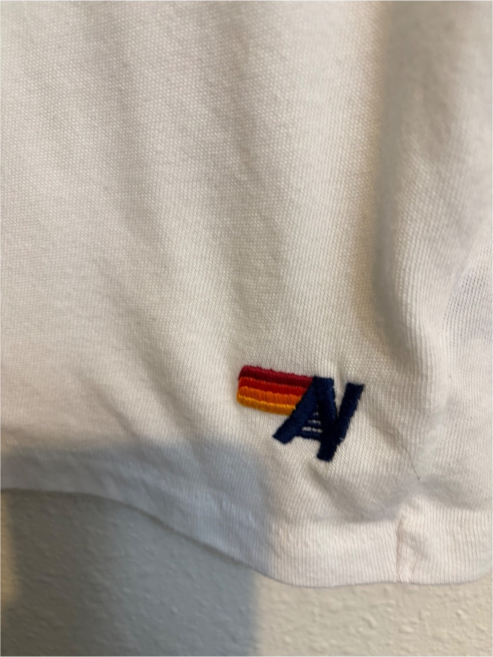 #1789 Aviator Nation White Ringer Tee Another Day in Paradise Small - Picture 4 of 5